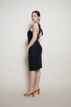 Albert Nipon mini black dress