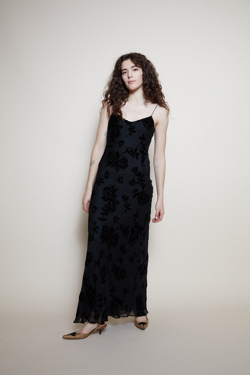 Ralph Lauren silk evening dress