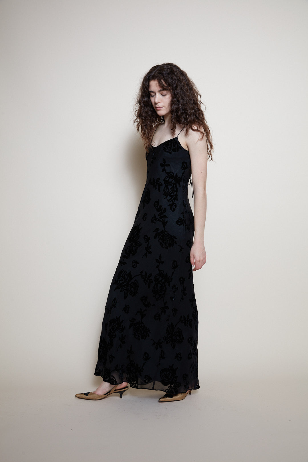 Ralph Lauren silk evening dress
