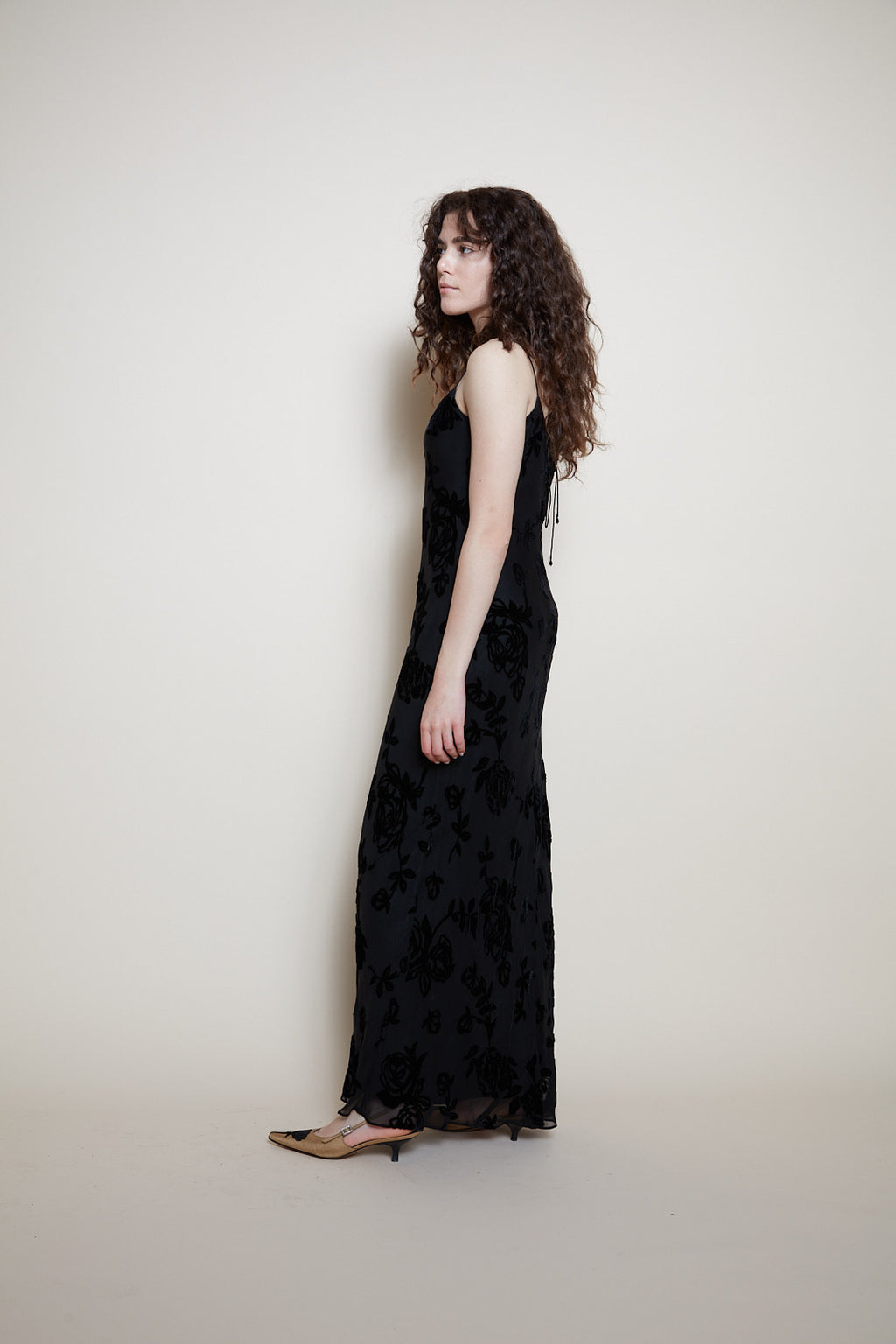 Ralph Lauren silk evening dress
