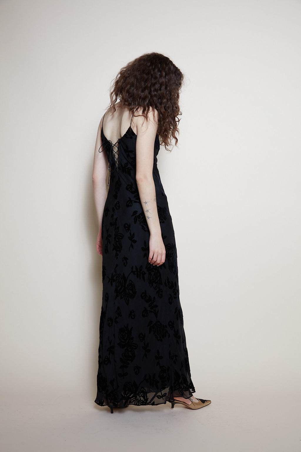 Ralph Lauren silk evening dress
