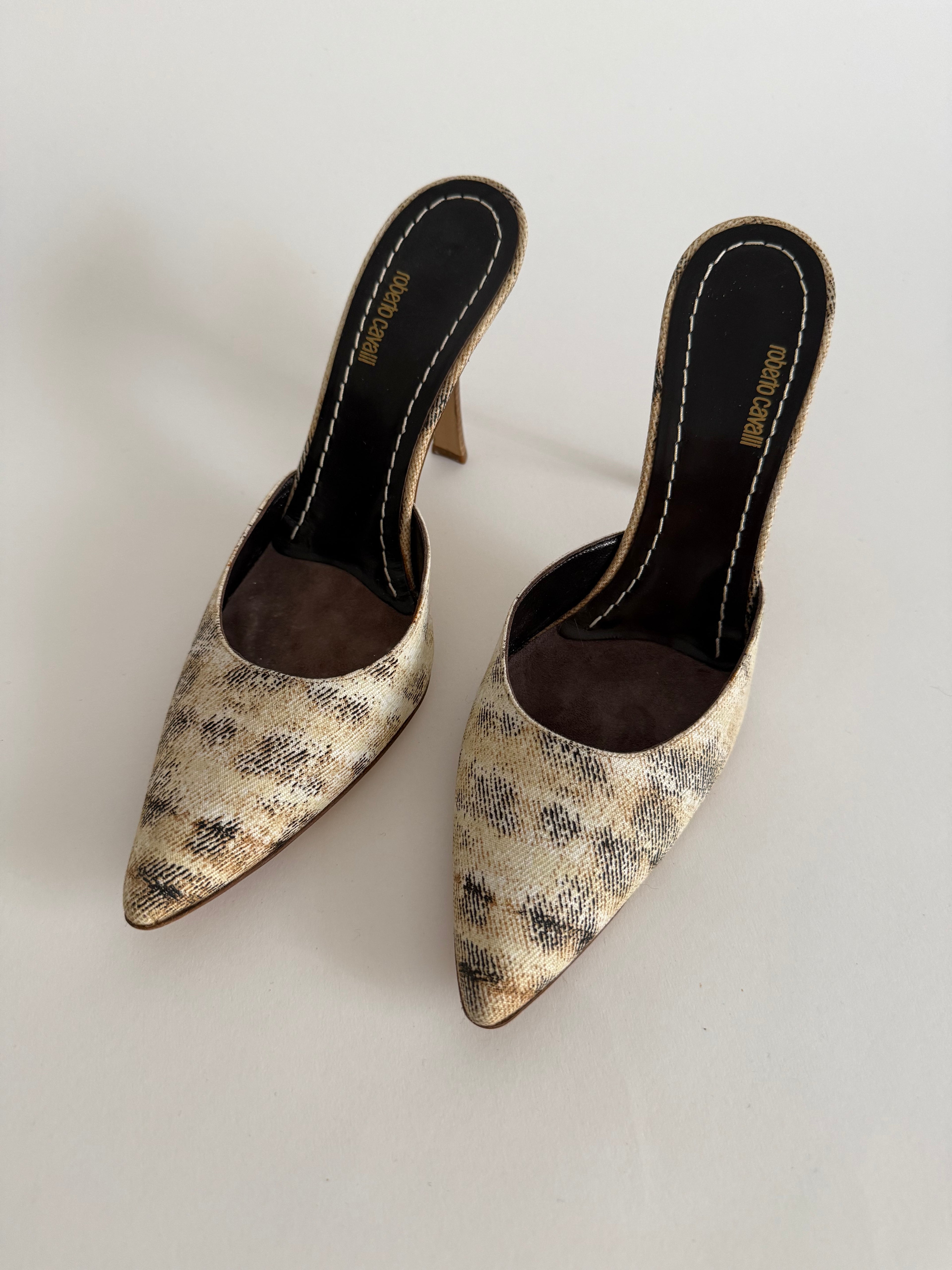 Roberto Cavalli tela mules S/S 2002