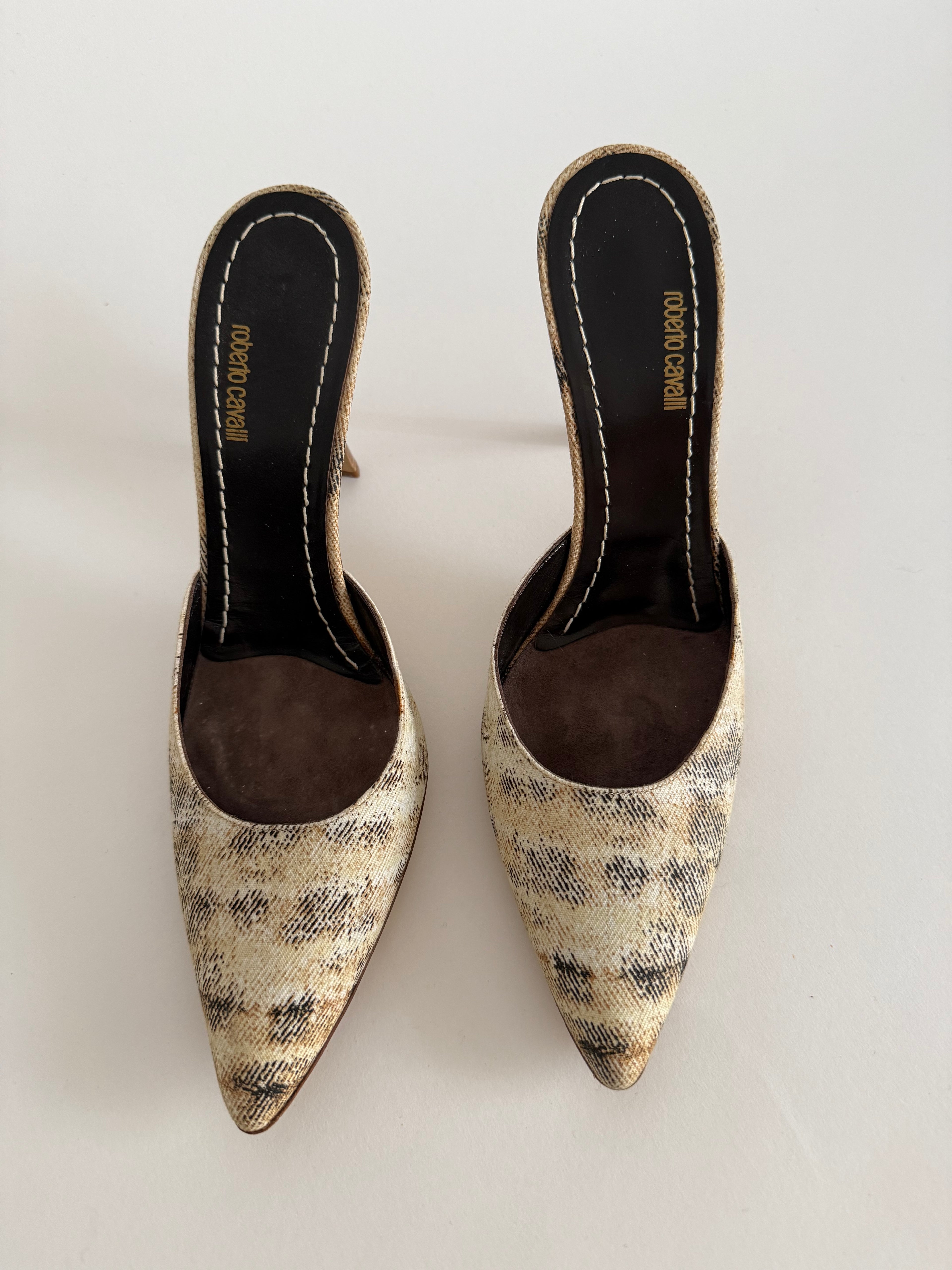 Roberto Cavalli tela mules S/S 2002