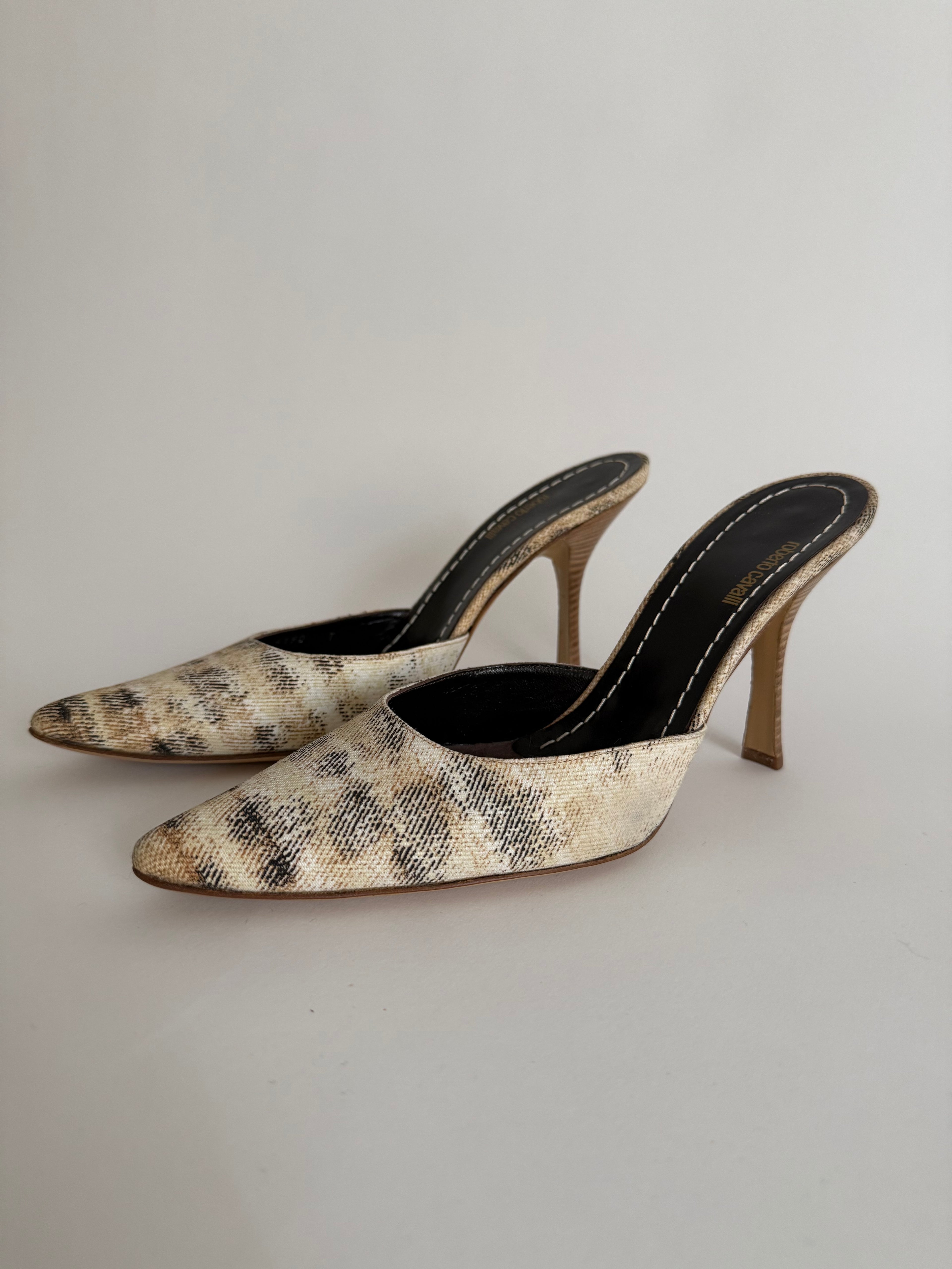 Roberto Cavalli tela mules S/S 2002