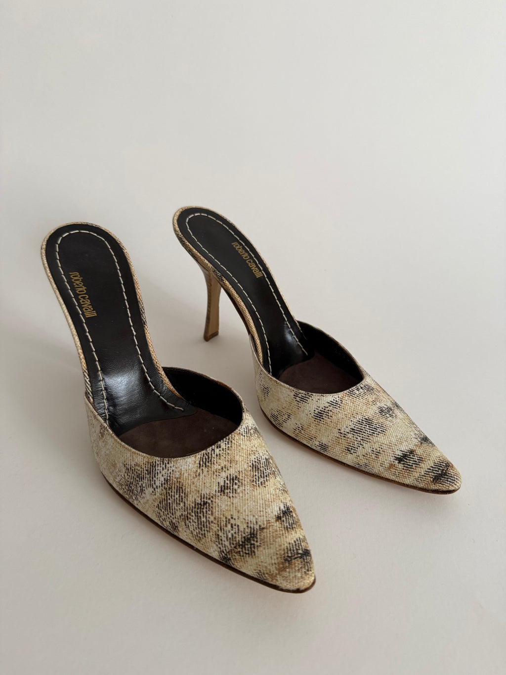 Roberto Cavalli tela mules S/S 2002