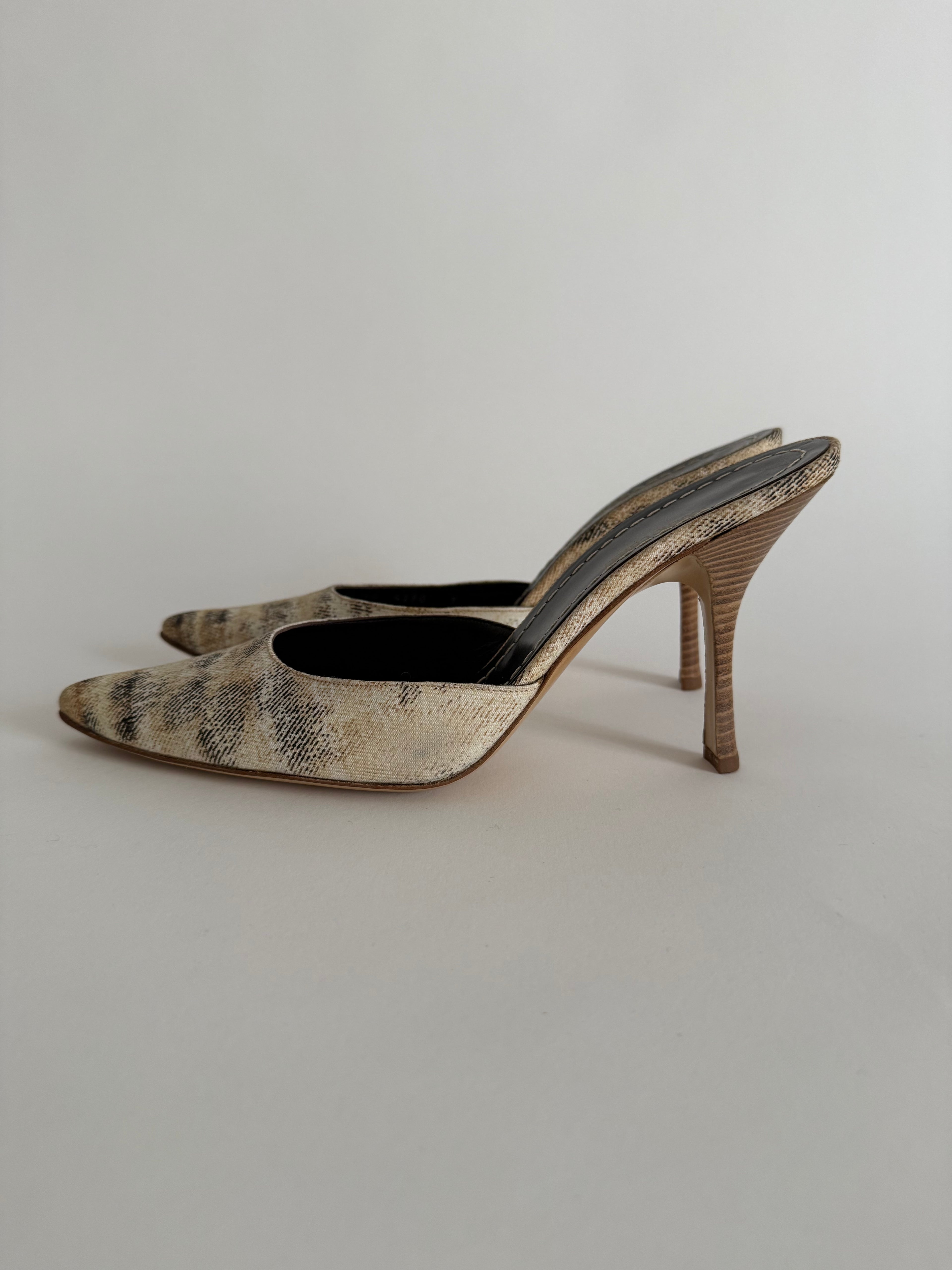 Roberto Cavalli tela mules S/S 2002