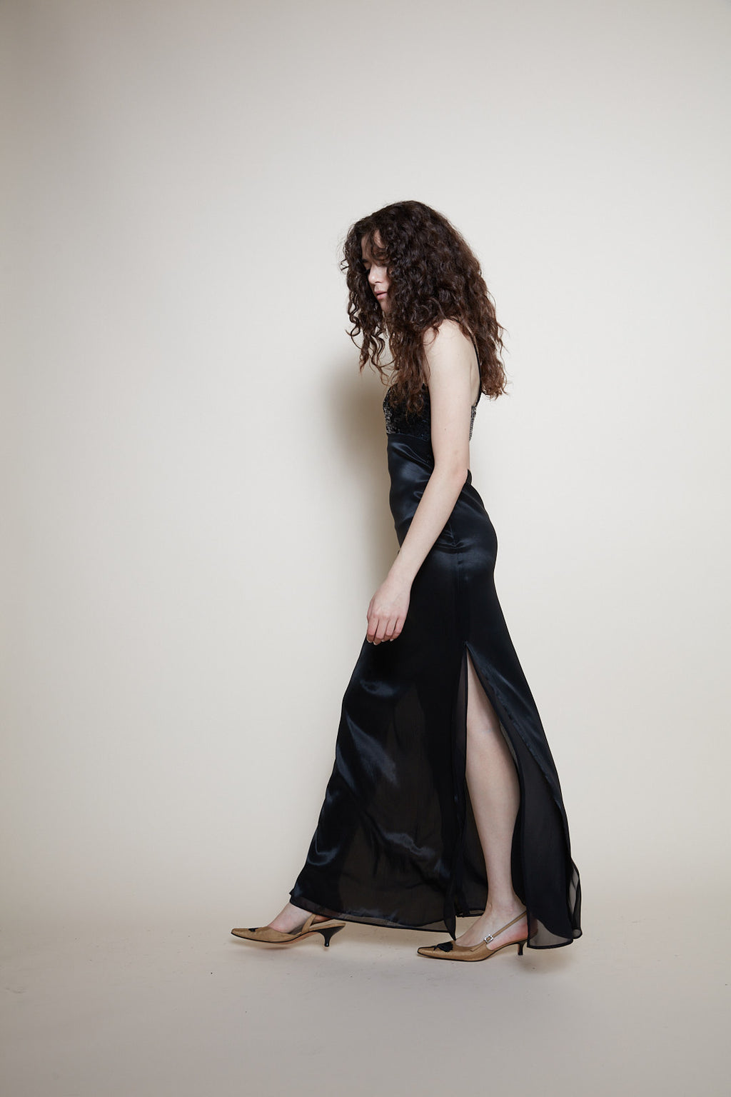 Georges Rech black sequin dress