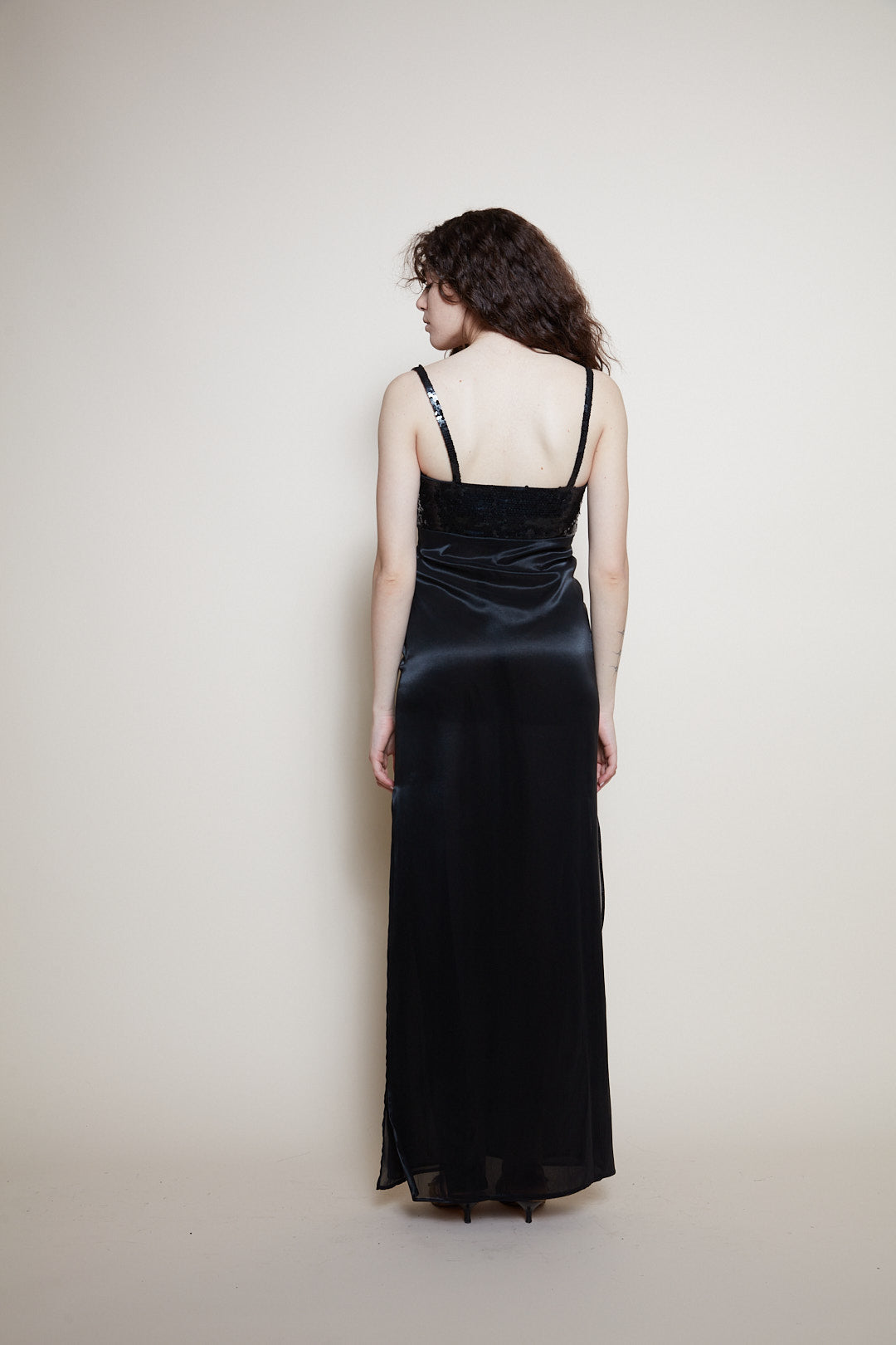 Georges Rech black sequin dress