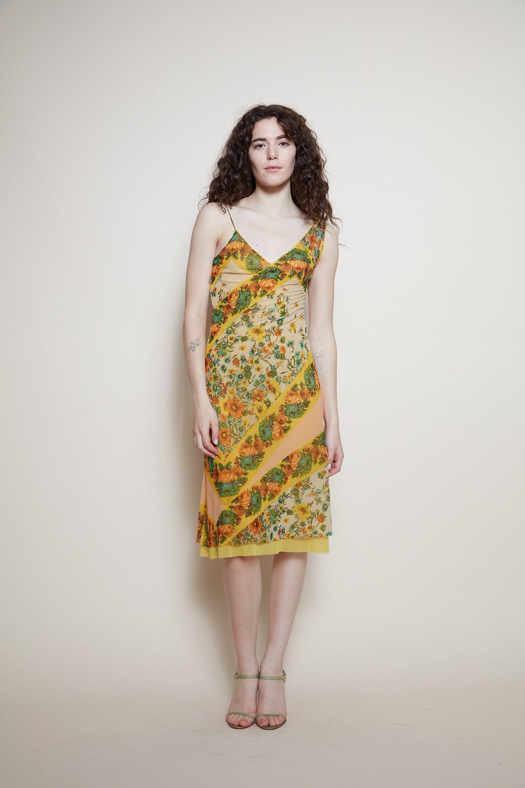 Jean Paul Gaultier midi floral dress