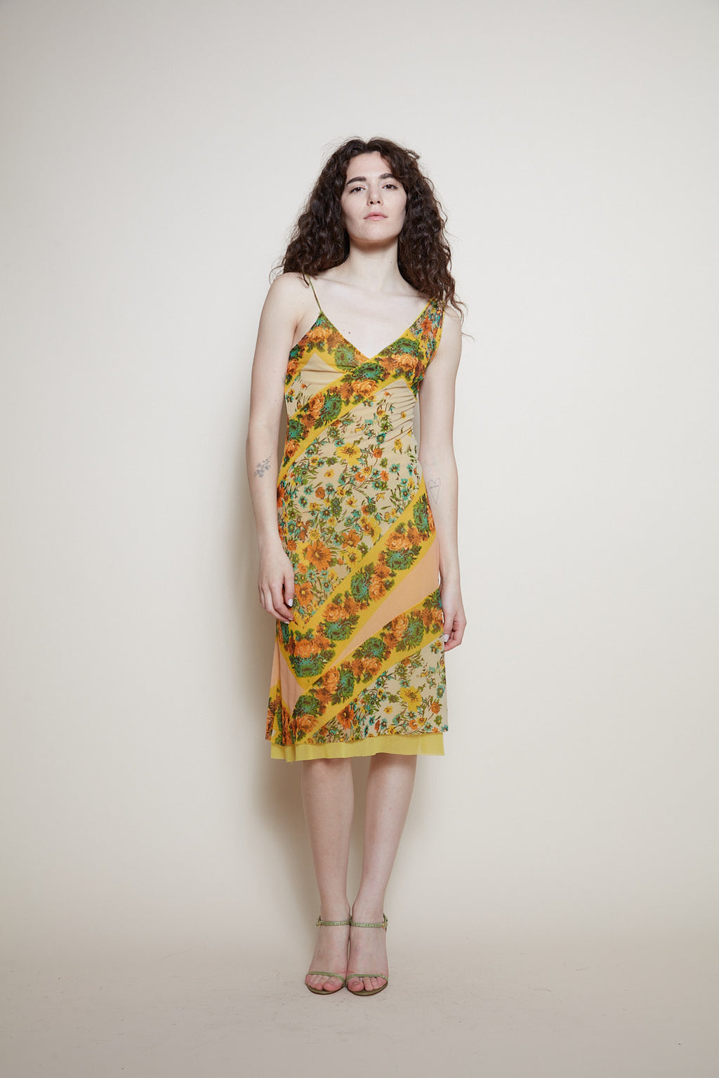 Jean Paul Gaultier midi floral dress