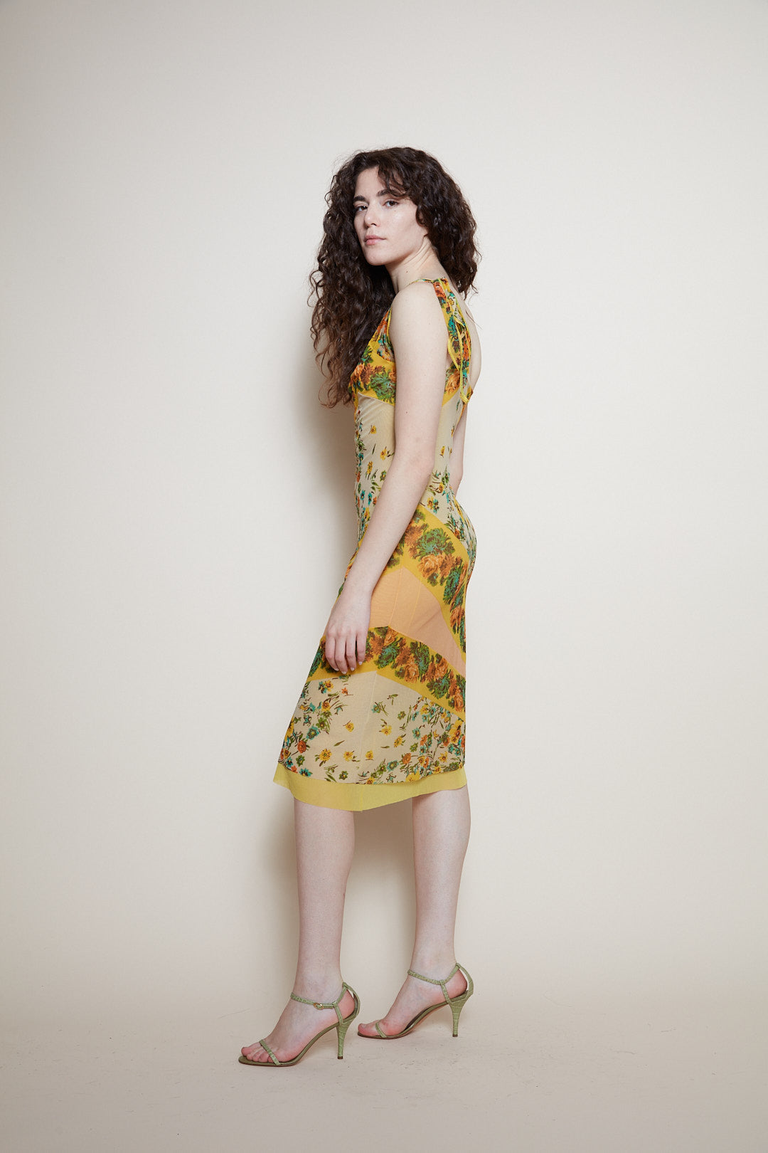 Jean Paul Gaultier midi floral dress