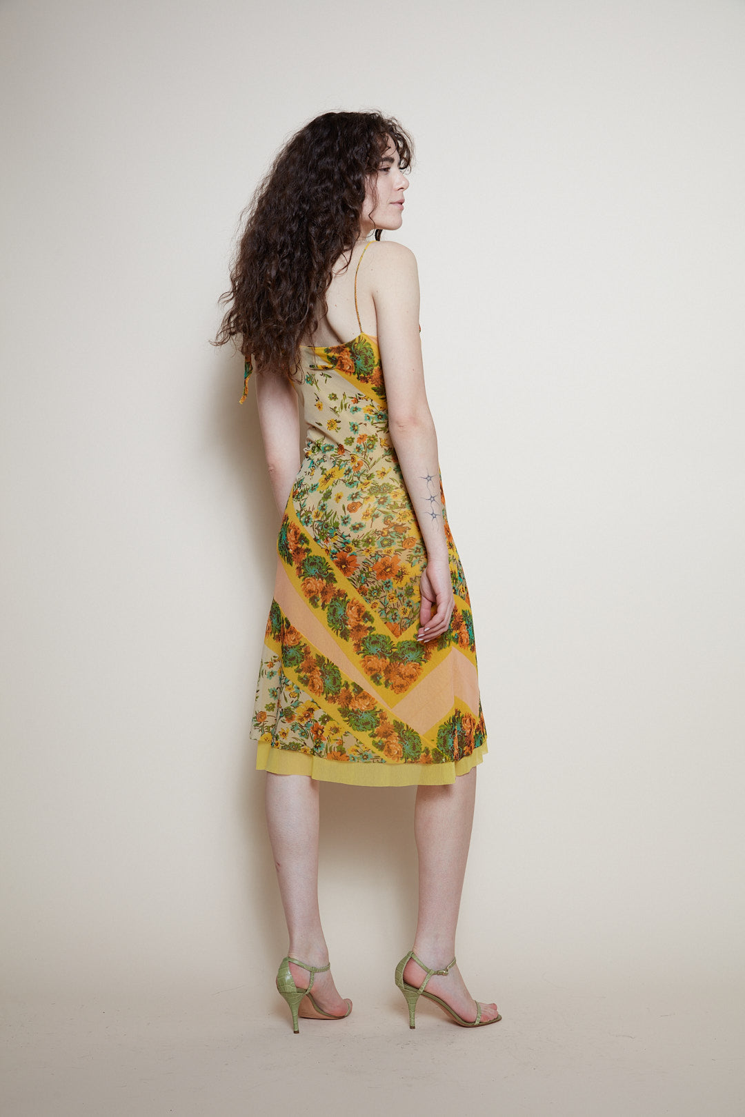 Jean Paul Gaultier midi floral dress