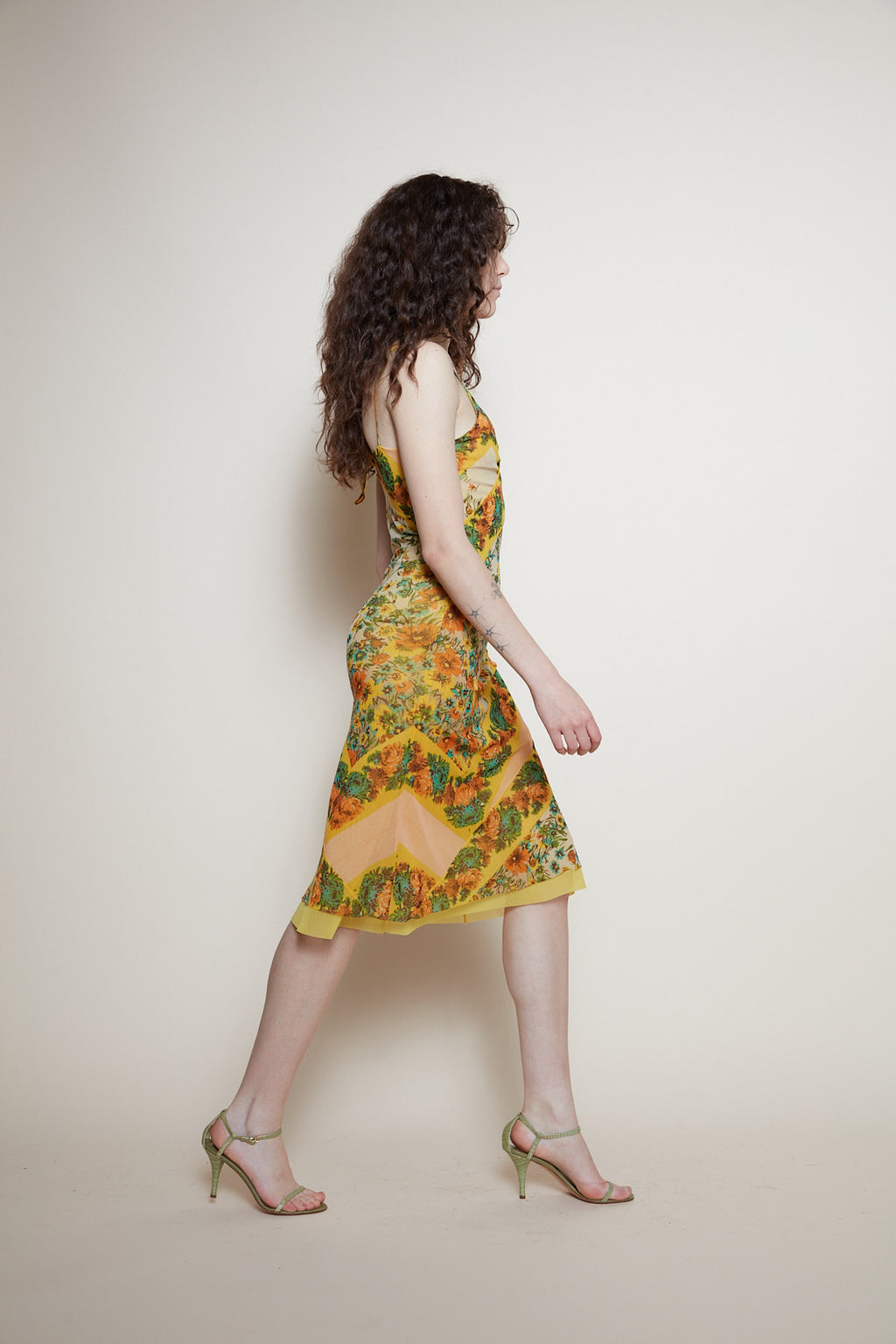 Jean Paul Gaultier midi floral dress