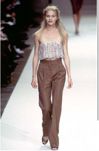 Cerruti 1881 SS 1997 Runway silk beaded embroidered dress
