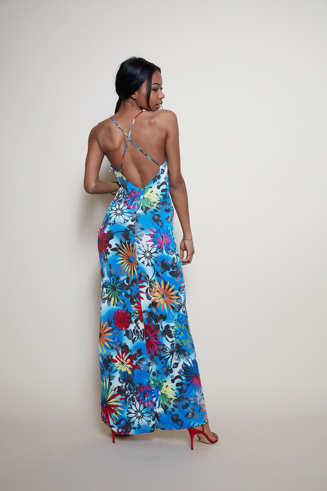 Versace maxi floral dress