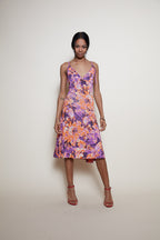 Just cavalli floral dress open back