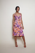 Just cavalli floral dress open back
