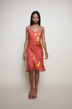 Vintage silk mini dress