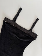 Oleg Cassini velvet sequins body