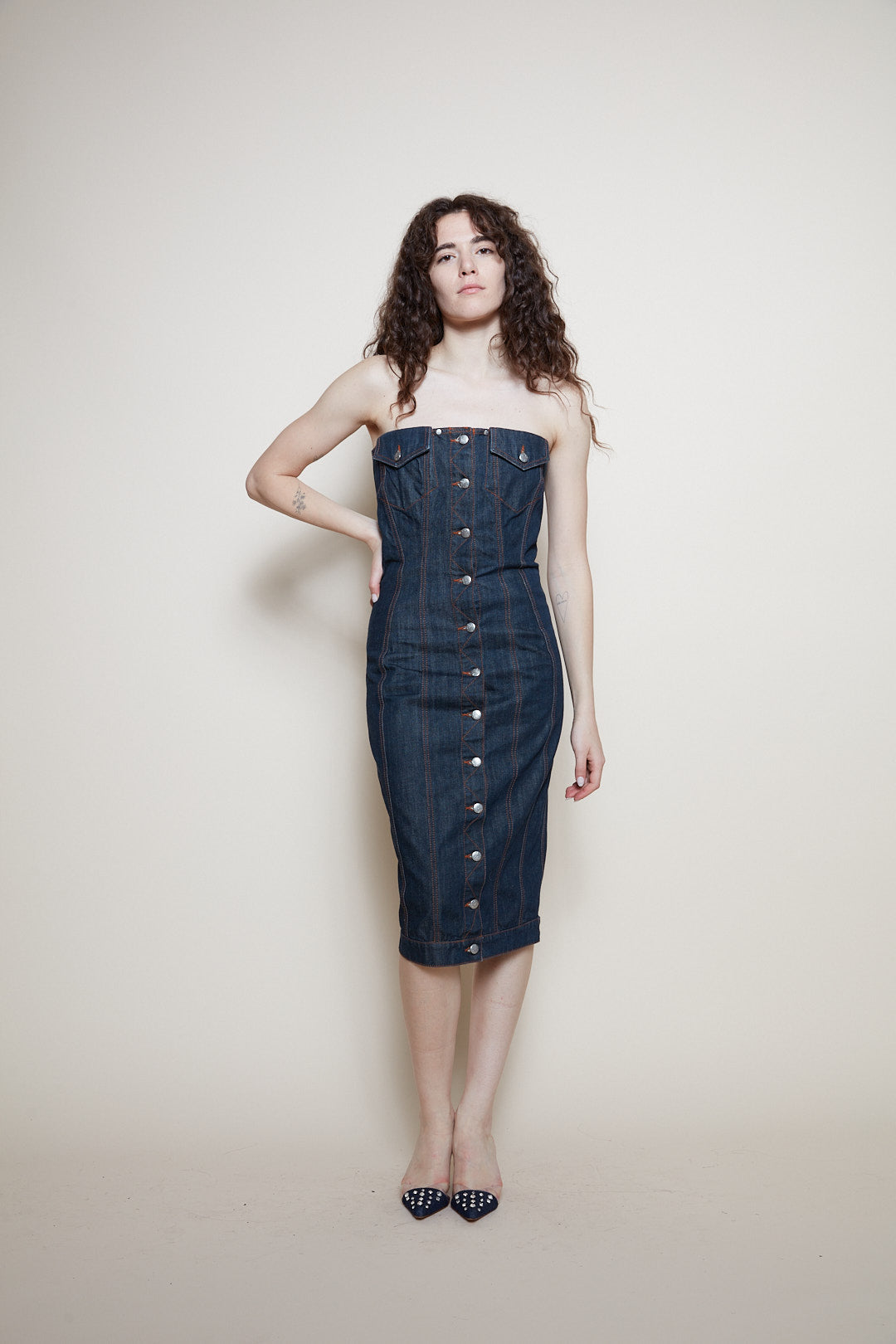 Jean Paul Gaultier 90s denim dress