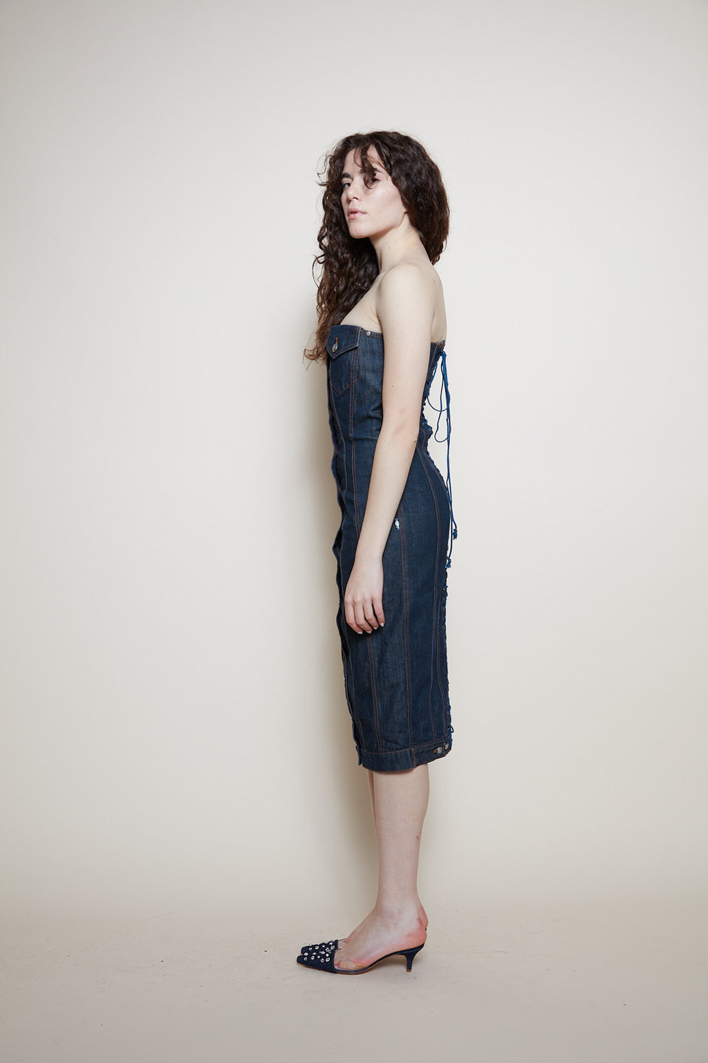 Jean Paul Gaultier 90s denim dress