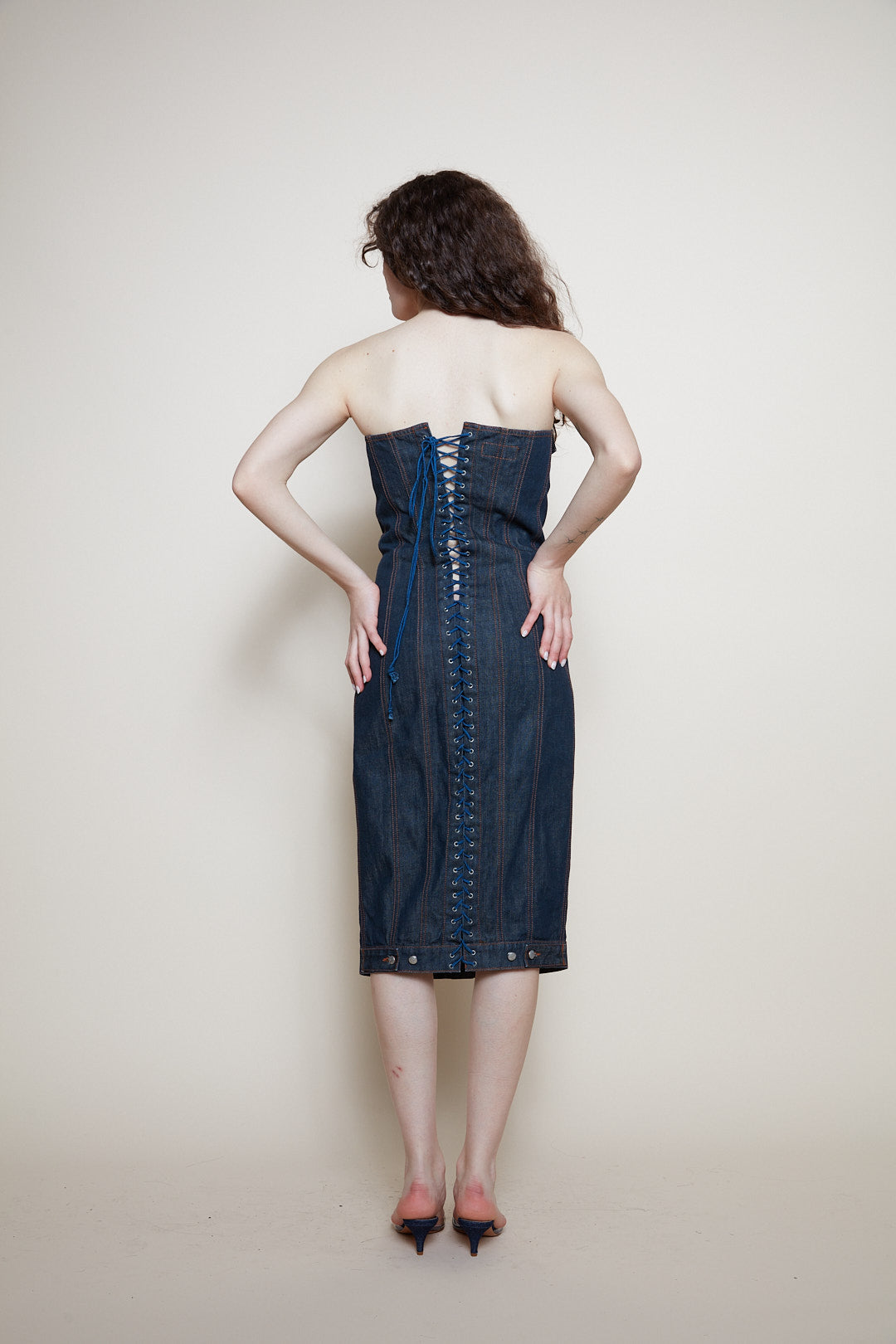 Jean Paul Gaultier 90s denim dress
