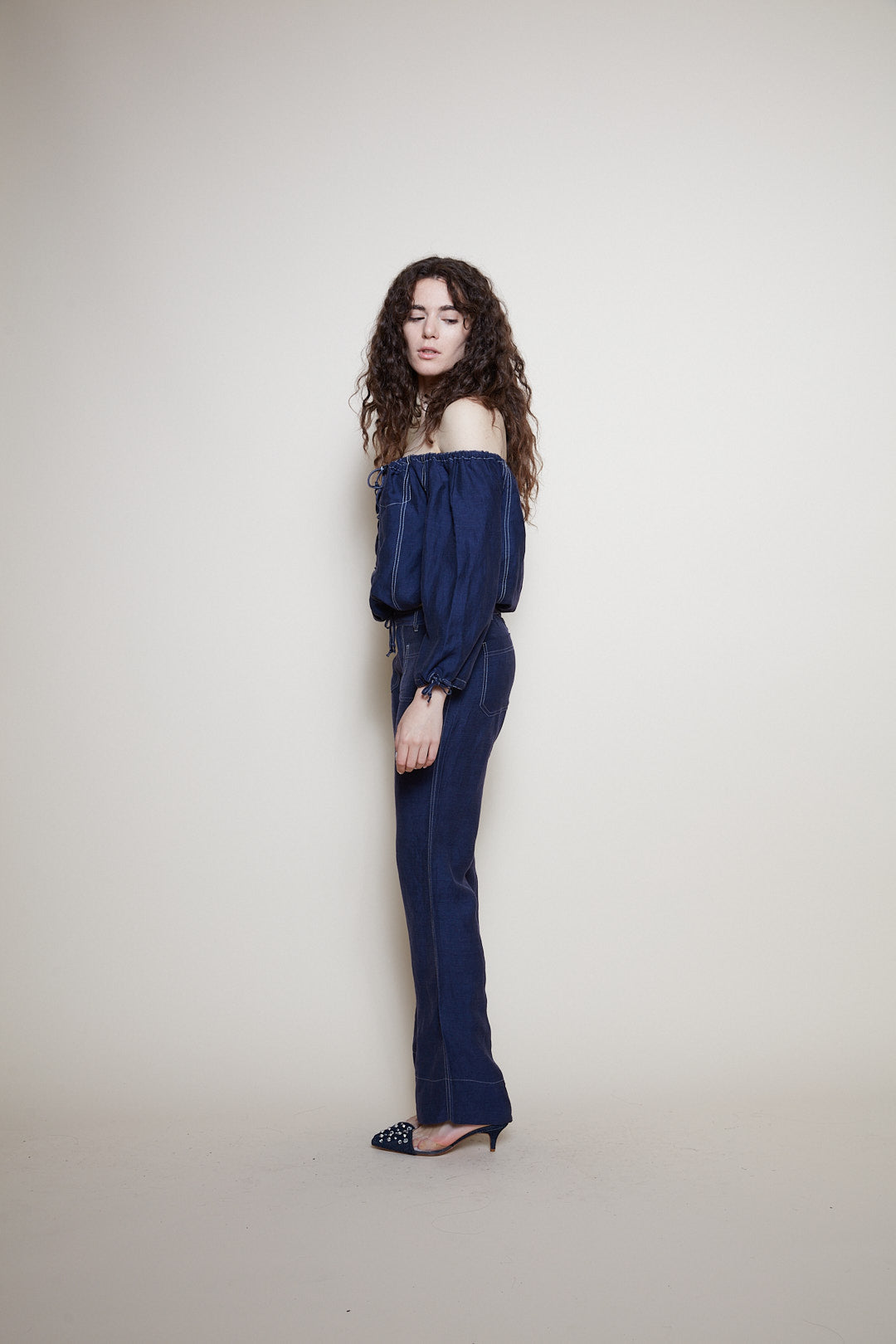 Jean Paul Gaultier 90s linen suit
