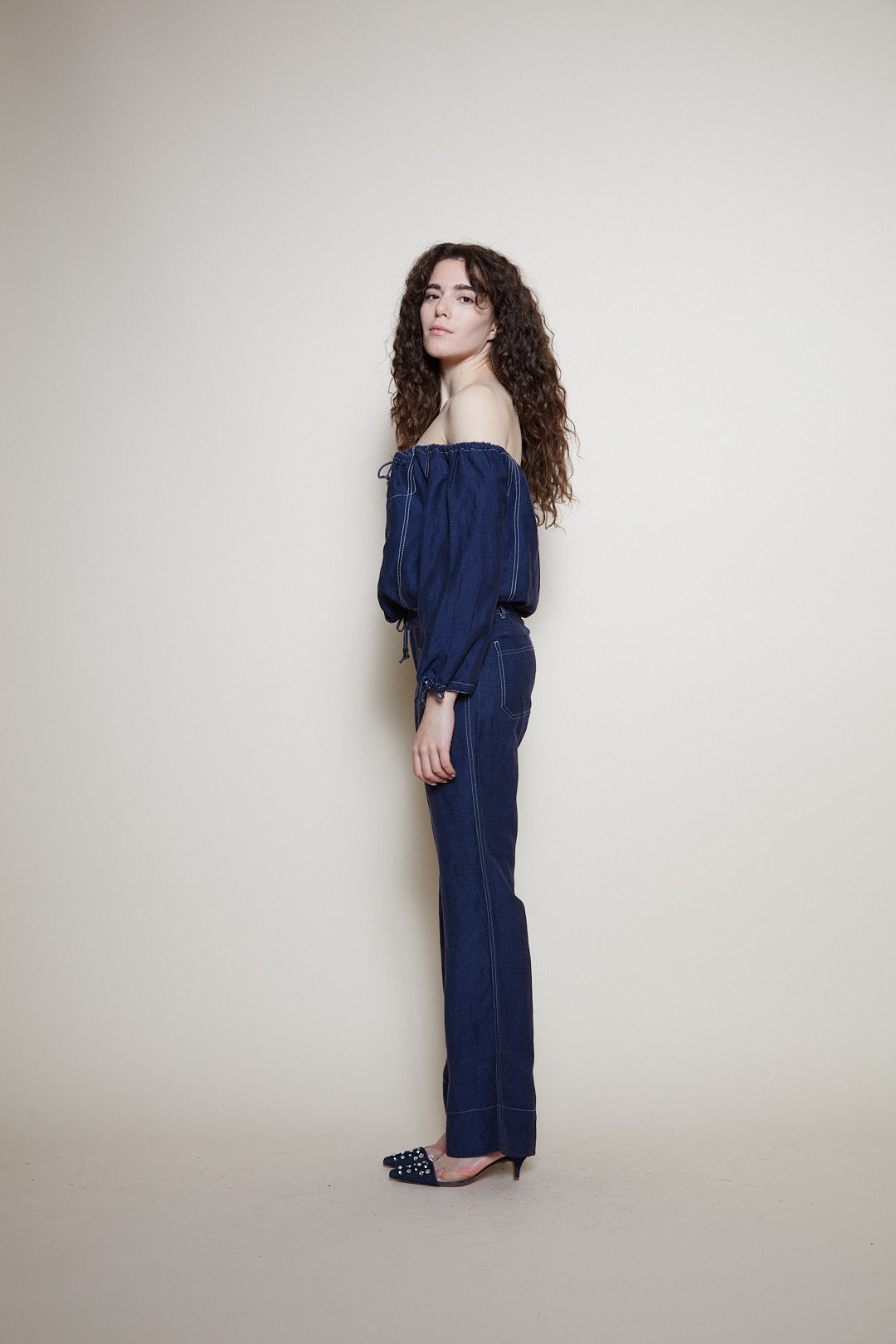 Jean Paul Gaultier 90s linen suit