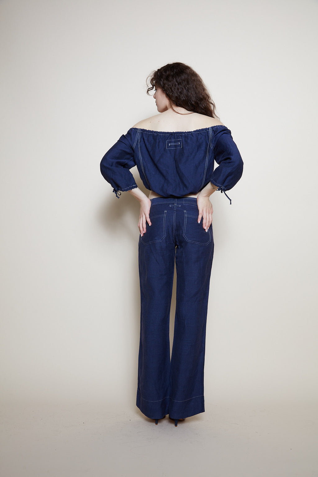 Jean Paul Gaultier 90s linen suit