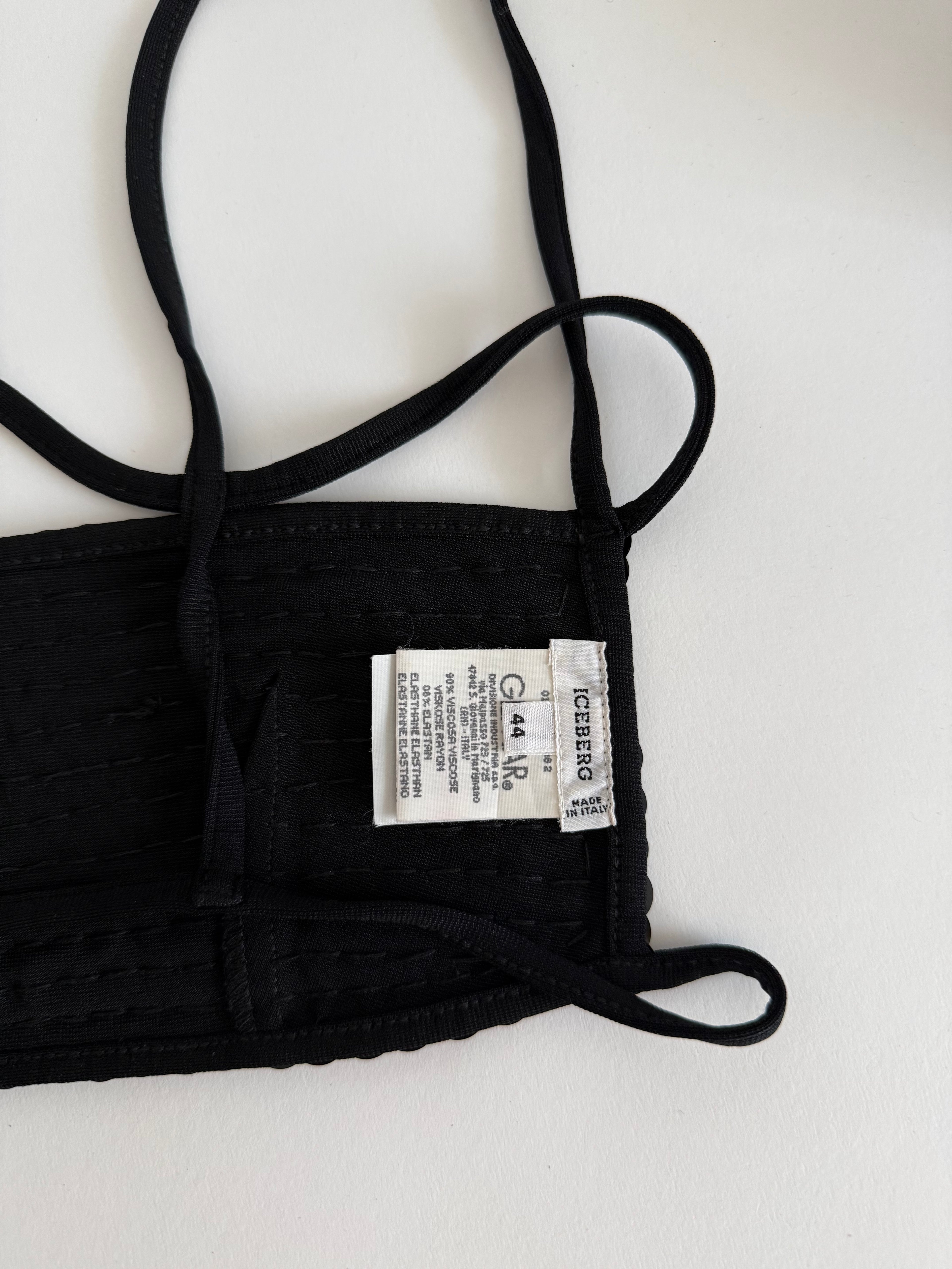 Iceberg S/S 1997 Runway top bra