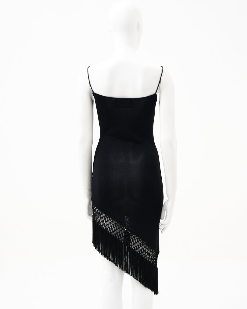 Moschino Couture 90s mini fringe flapper dress