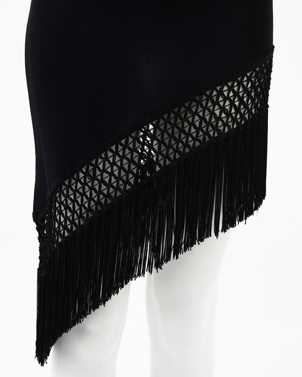 Moschino Couture 90s mini fringe flapper dress