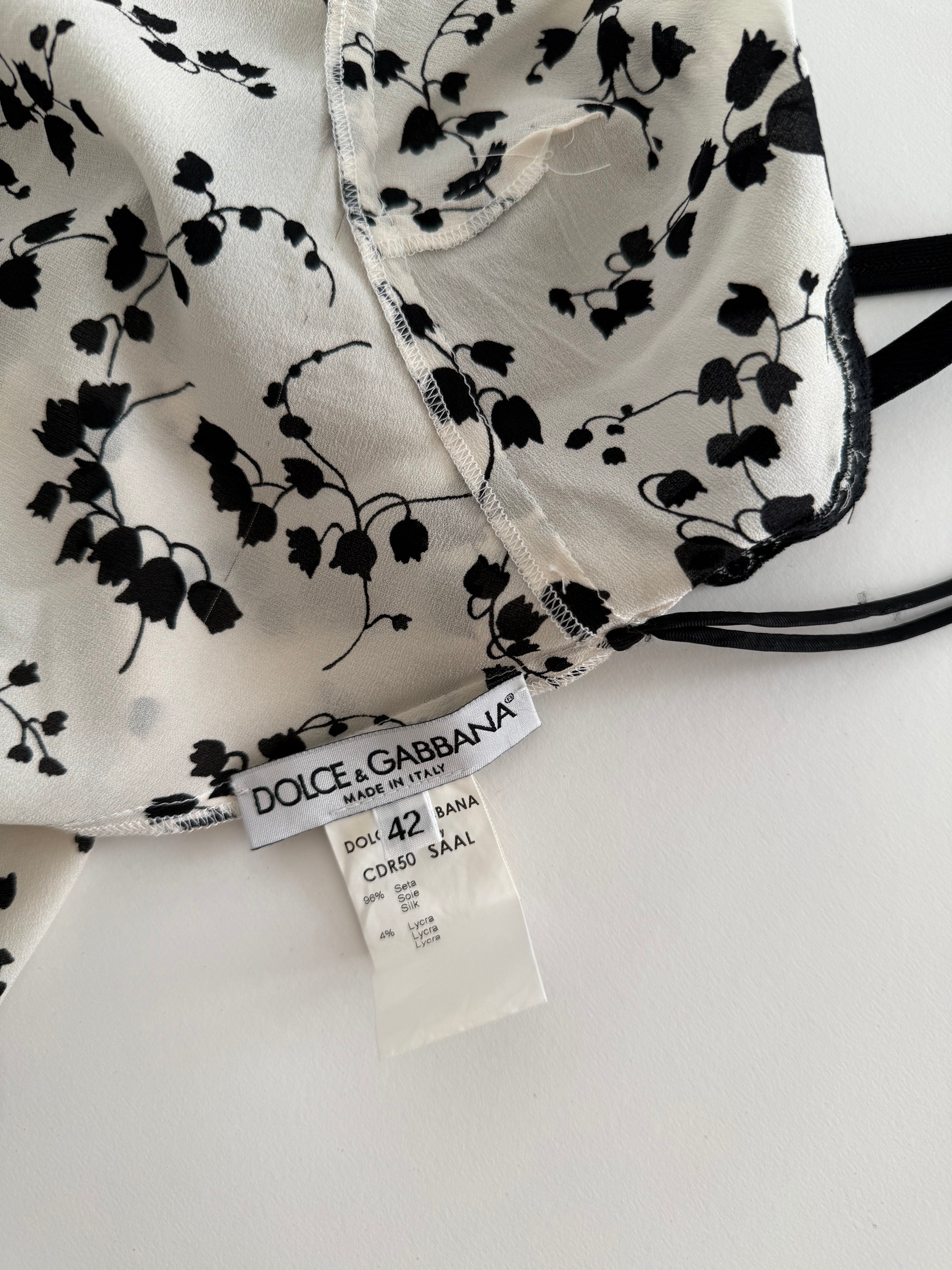 Dolce & Gabbana 2000s lily sik dress
