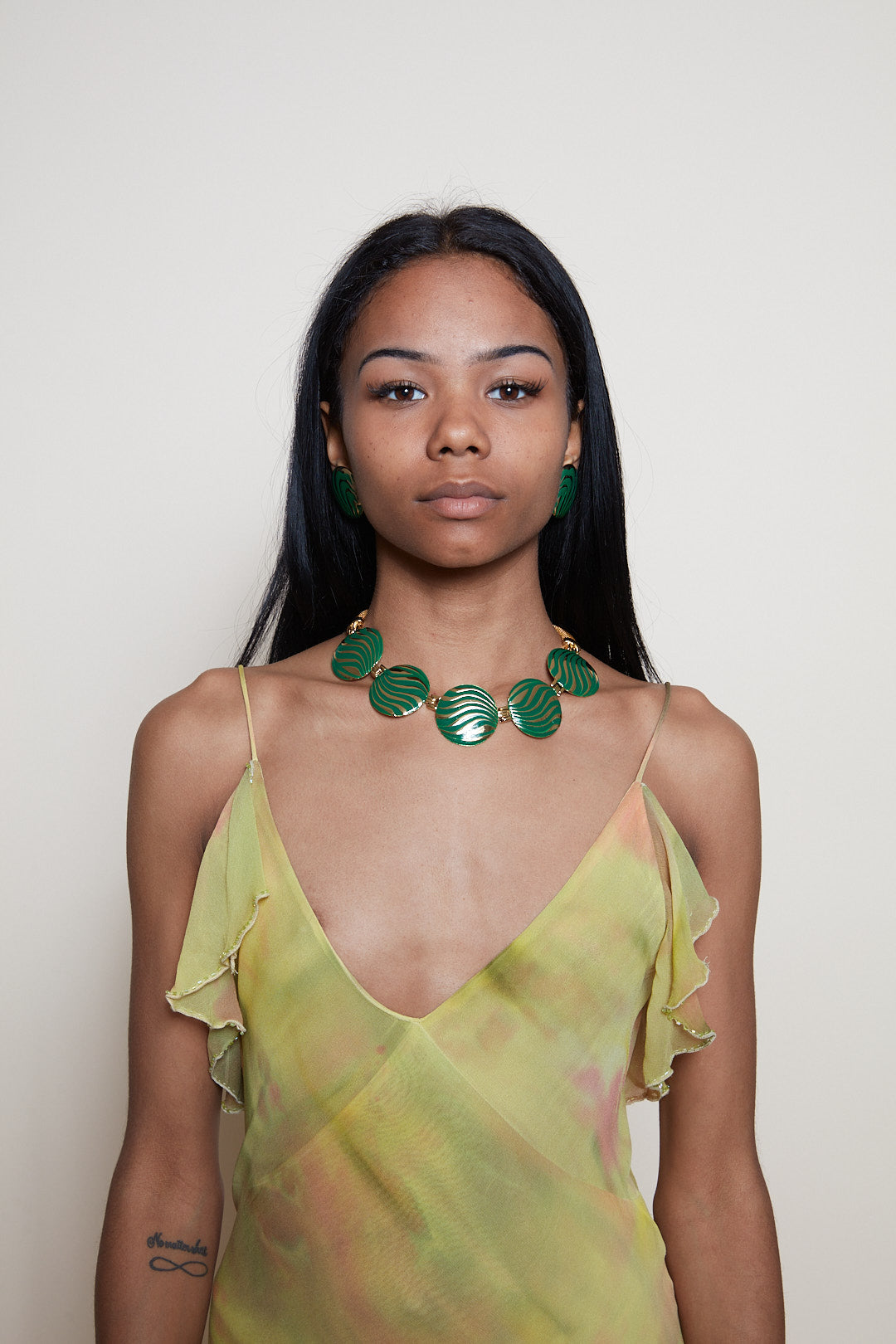 Balenciaga 90s necklace and earrings set