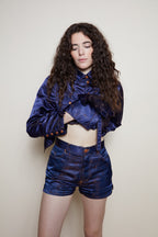 Jean Paul Gaultier F/W 1995 blue suit