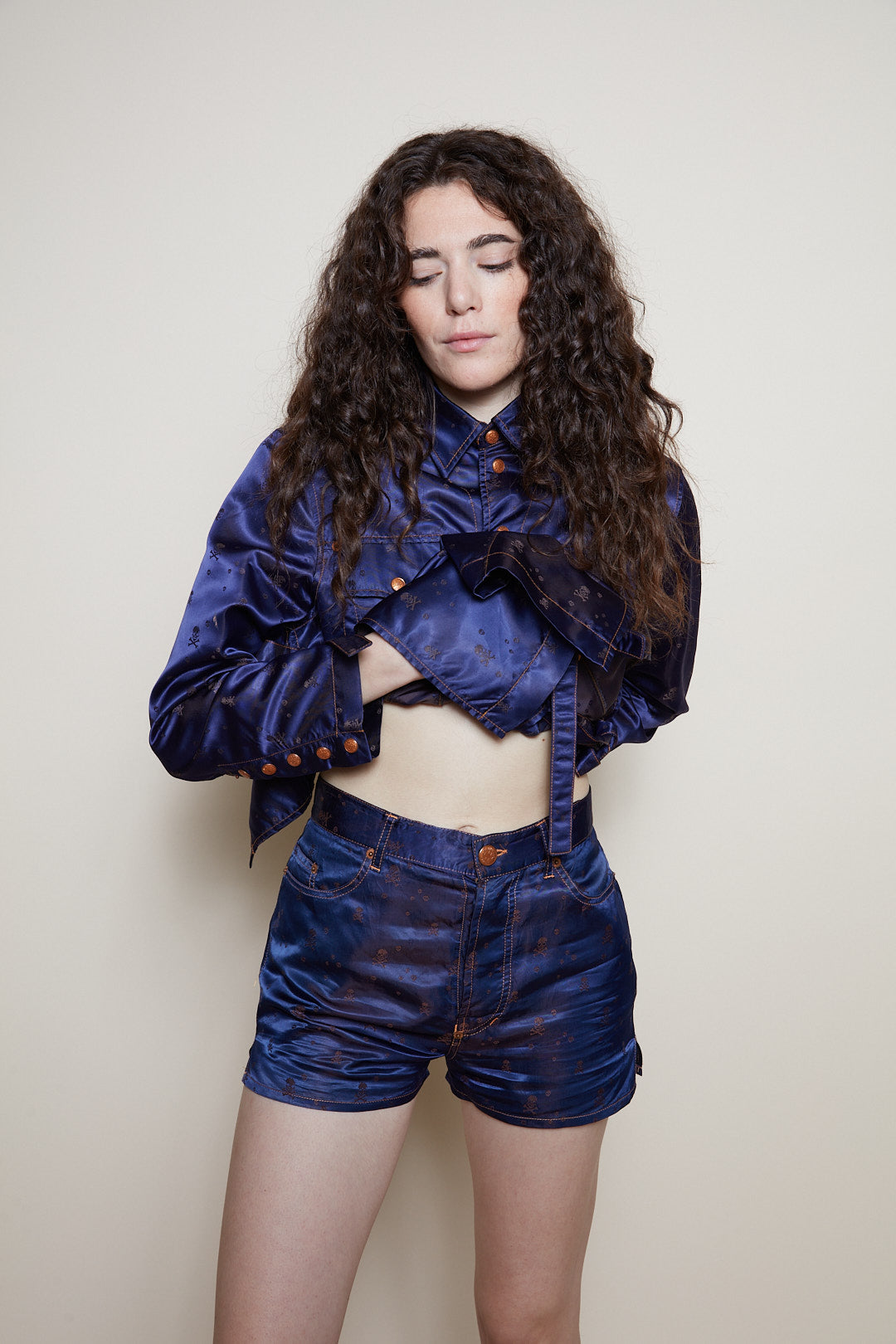 Jean Paul Gaultier F/W 1995 blue suit