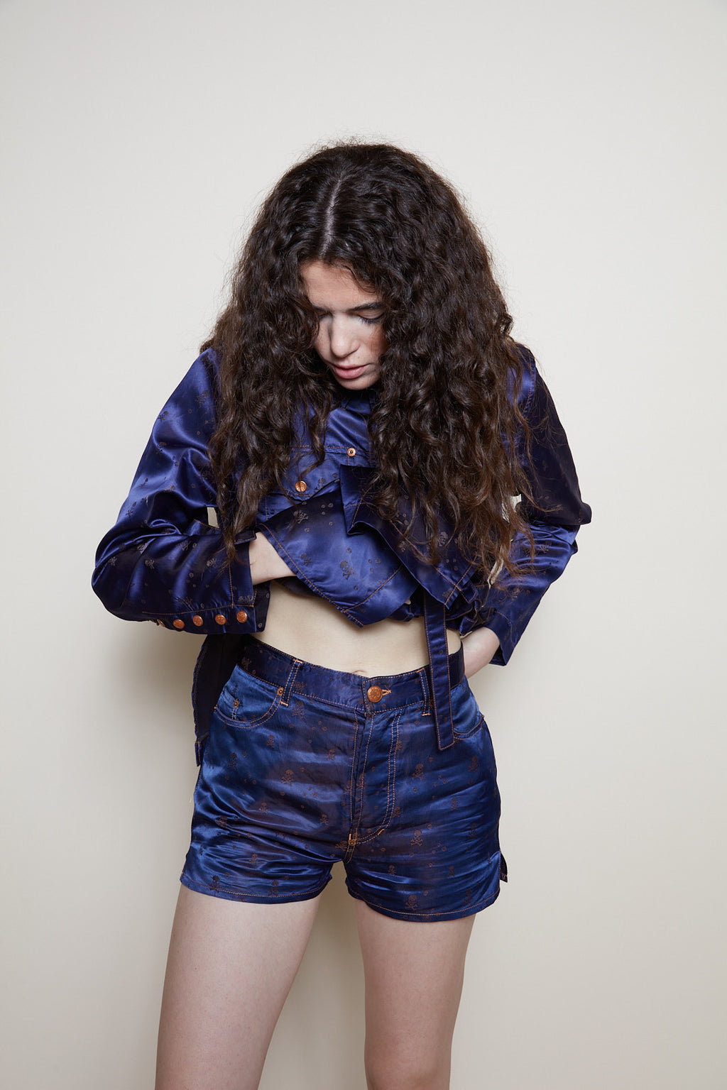 Jean Paul Gaultier F/W 1995 blue suit