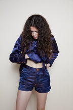 Jean Paul Gaultier F/W 1995 blue suit