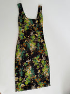 D&g floral silk dress 2000s