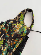 D&g floral silk dress 2000s