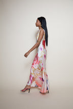 Roberto Cavalli S/S 2001 maxi silk dress