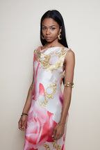 Roberto Cavalli S/S 2001 maxi silk dress