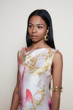 Givenchy maxi gold clip earrings 90s