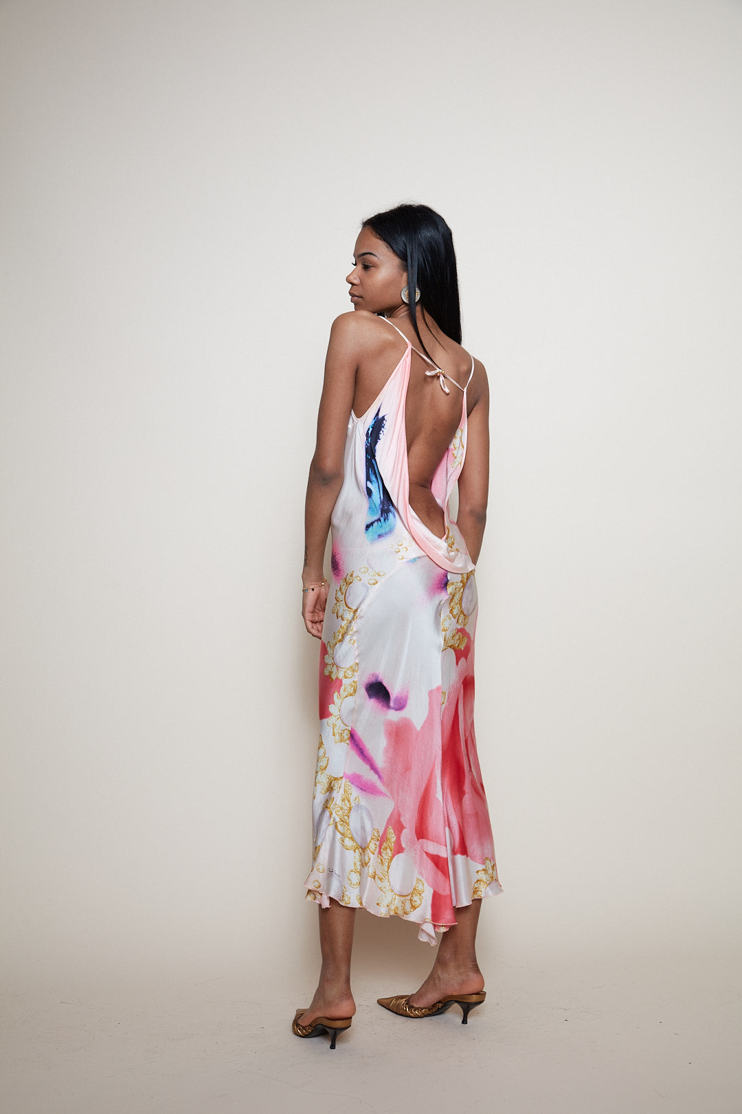 Roberto Cavalli S/S 2001 Runway silk dress