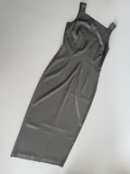 Dolce & Gabbana silver midi dress