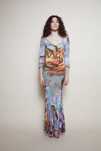 Roberto Cavalli 90s maxi dress
