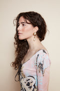 Valentino 90s vintage gold clip earrings