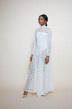 Handmade ancient long lace dress