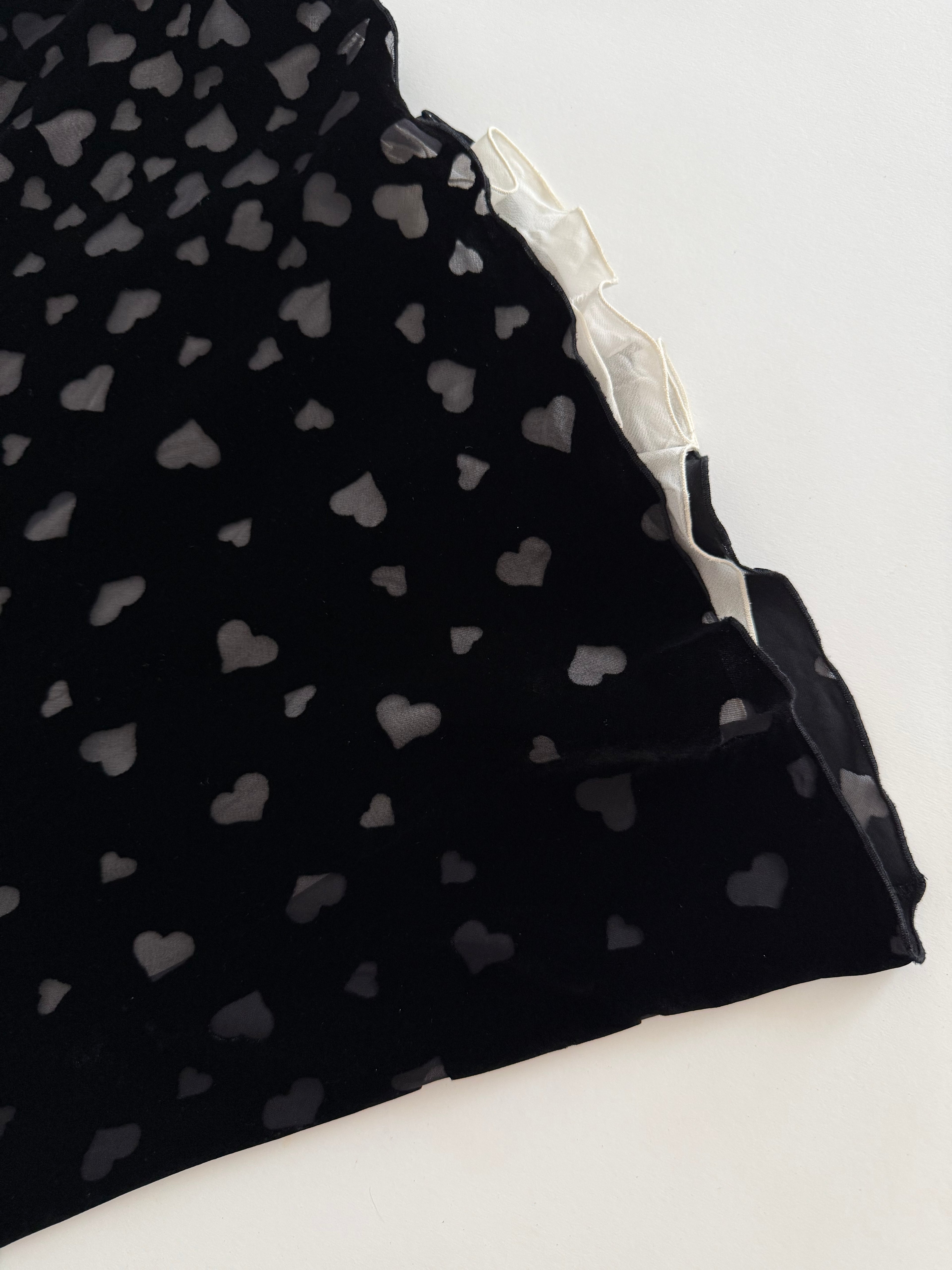 Blumarine velvet love heart dress
