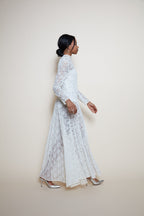 Handmade ancient long lace dress